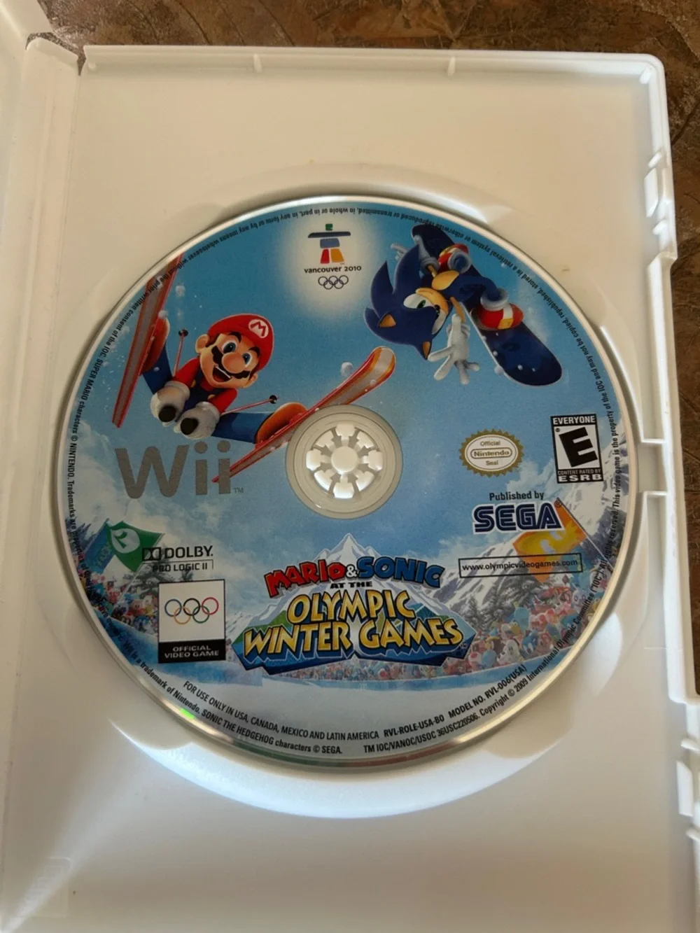 Mario and Sonic Olympic Winter Games Nintendo Wii-Vintage 2010